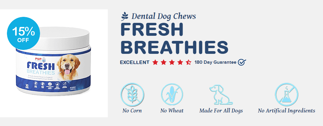 Dental Dog Chews Fresh Breathies