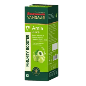 Baidyanath Vansaar Amla Juice, 1L Strong & Healthy Hair Detox Juice for Weight Loss Organic & Natural Juice Made With Cold Pressed Amla No Added Sugar