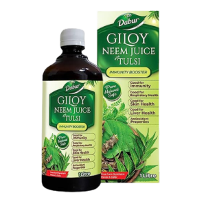 Dabur Giloy Neem Tulsi Juice Benefit of 3-in-1 Immunity Boosters with the power of Giloy, Neem and TulsiPure, Natural and 100% Ayurvedic Juice -1L