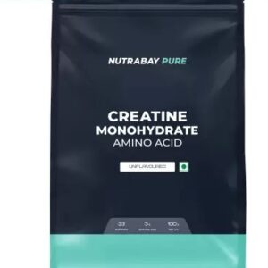 Nutrabay Pure Micronised Creatine Monohydrate | Pre/Post Workout Supplement -100 Gram Creatine