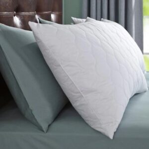 LA VERNE Set of 2 White Solid Quilted Rectangular Sleeping Pillows