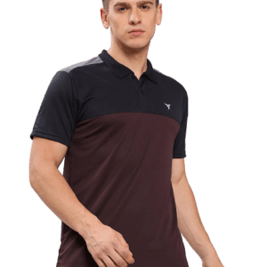 TECHNOSPORT Men's Solid Slim Fit T-Shirt