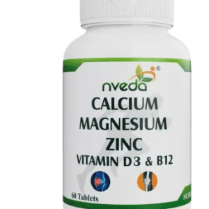 Nveda Calcium 1000mg with Vitamin D3, Magnesium, Zinc & Vitamin B12 For Bone Health