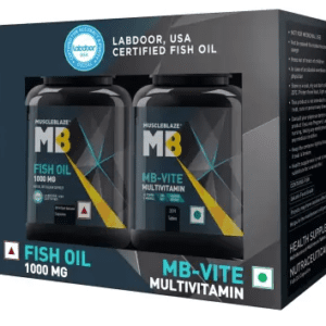 MUSCLEBLAZE MB-Vite Multivitamin & Omega 3 Fish Oil 1000mg Combo