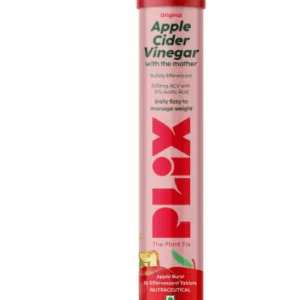 Plix Apple Cider Vinegar Effervescent Tablet with mother,Vit B6 & B12 for weight loss