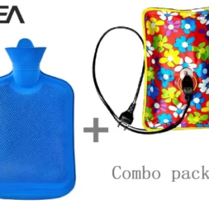 Nea Hot Water Bag with rubber for Pain Relief PACK OF 2 Multicolors ELECTRIC 2 L Hot Water Bag