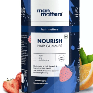 Man Matters 5000 mcg Biotin Gummies | 2 Months Pack | Vitamin A, C,E | Reduces Hair Fall