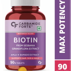CARBAMIDE FORTE Biotin for Hair Growth with Amla, Brahmi & Bamboo Extract
