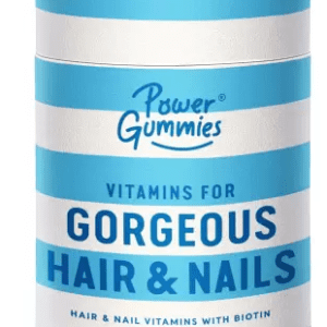 Power Gummies Vitamins for Hair & Nails with Biotin, Zinc, Folic Acid for Men & Women