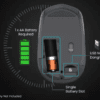 Portronics Toad 23 Adjustable DPI 2.4GHz / Runs on Single AA Battery, Upto 1600 DPI Wireless Optical Mouse