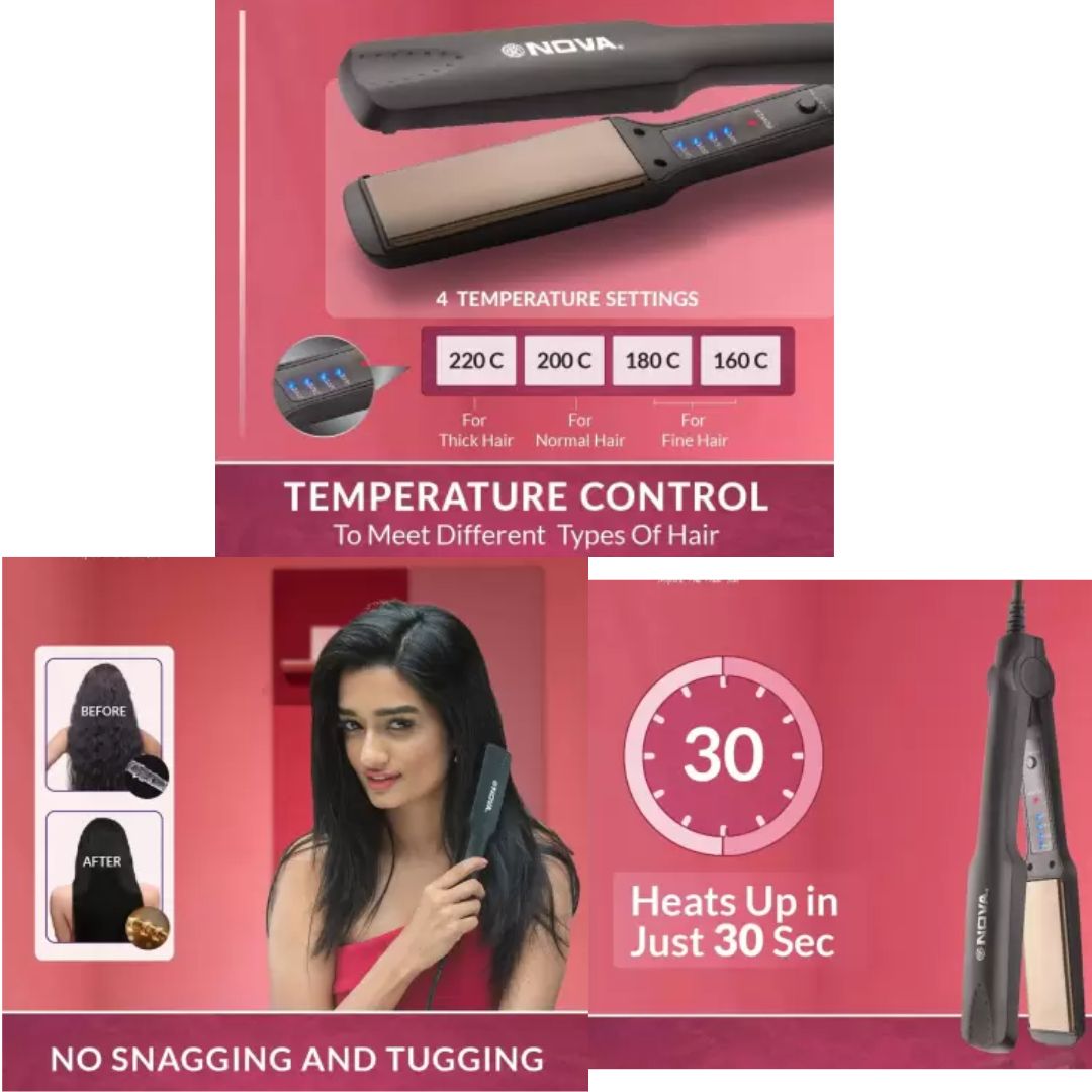 The Best Advice You Could Ever Get About Nova Temperature Hair Straightener Control NHS 860