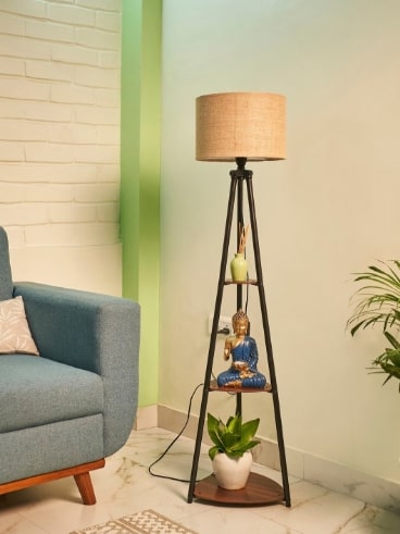 Best 5 Tips For Crosscut Metal Cylinder Shaped Floor Lamp With Shelves