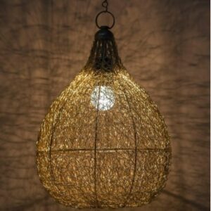 Homesake Gold-Toned Textured Hanging Lamp
