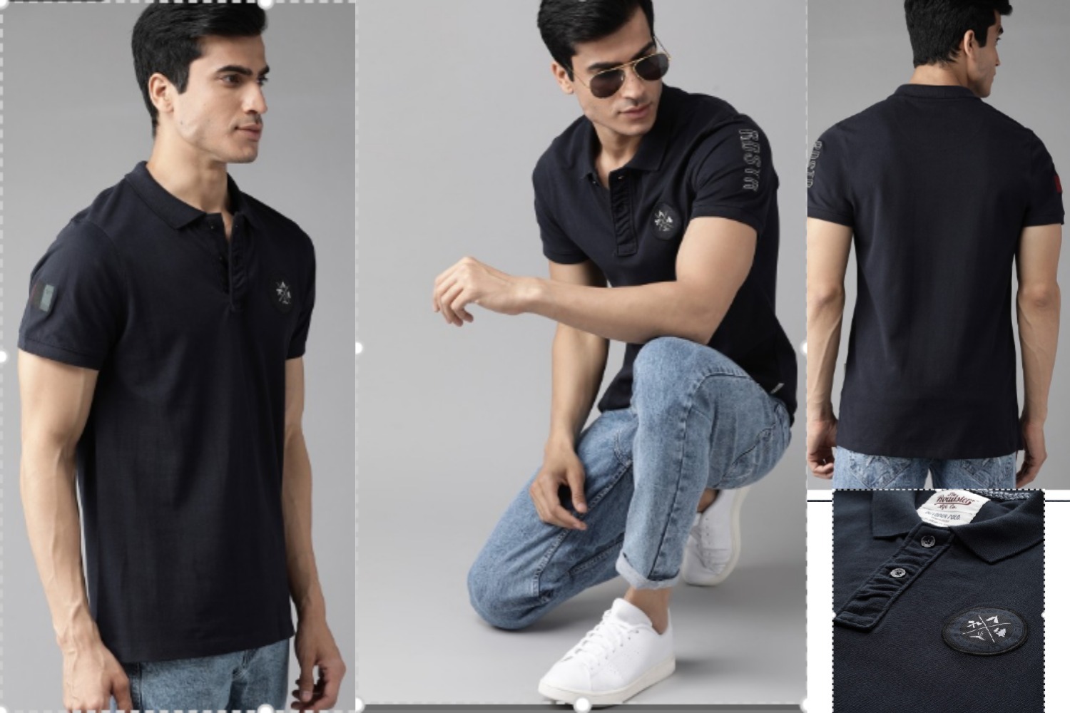 Roadster Men's Polo Collar T-shirt Versatile and Comfortable