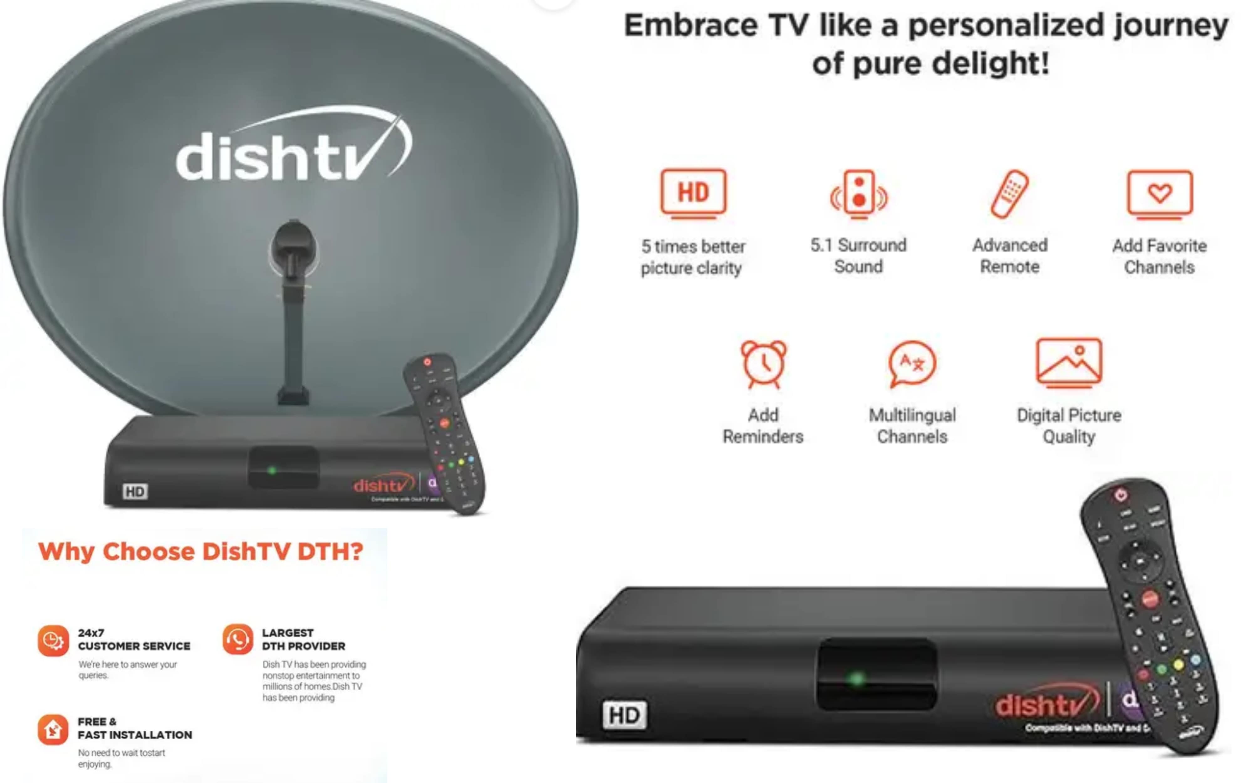 Buy TV HD Set Top Box – Clear & Crisp HD Viewing