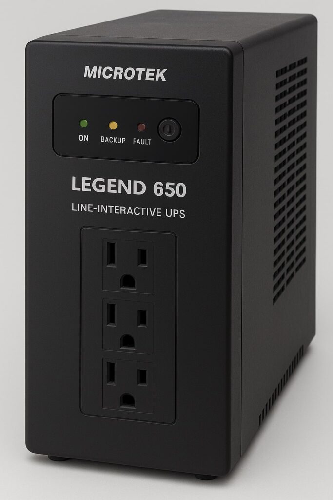 UPS Overload Protection 4 Outlet Plugs Reliable Power for Your Devices