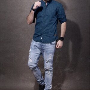 Roadster Men Blue Printed Casual Shirt