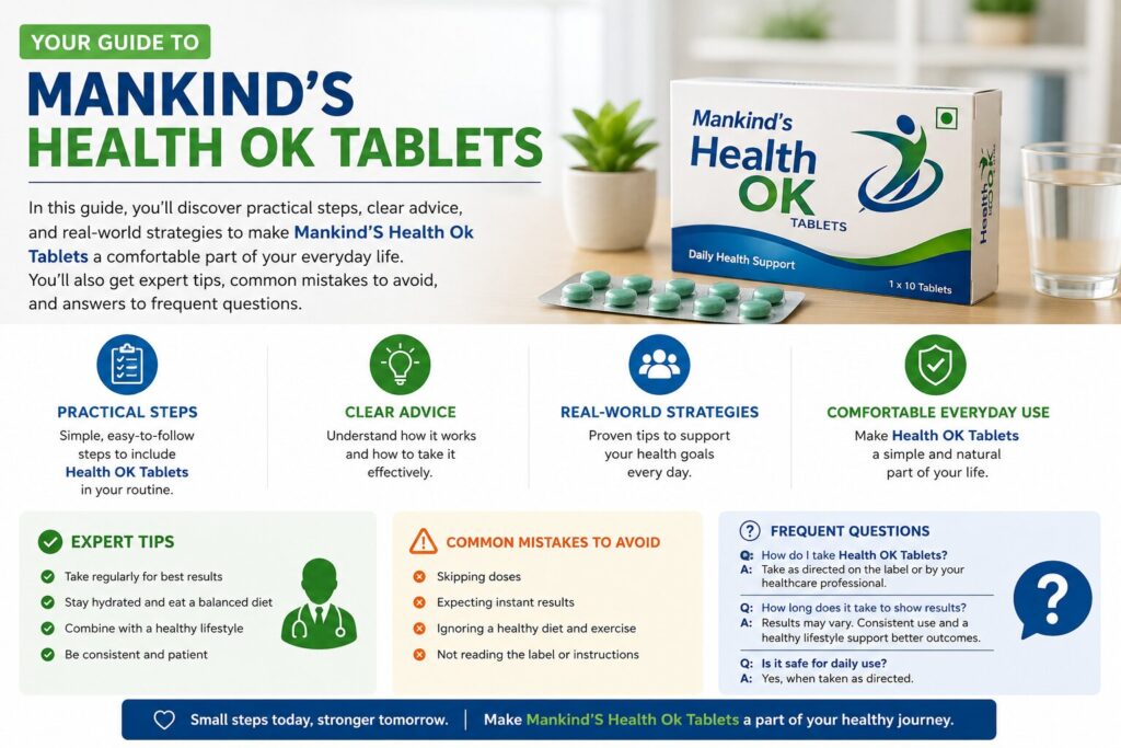How to Incorporate Mankind’s Health OK Tablets into Your Daily Routine