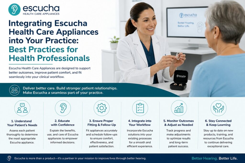 Integrating Escucha Health Care Appliances into Your Practice Best Practices for Health Professionals