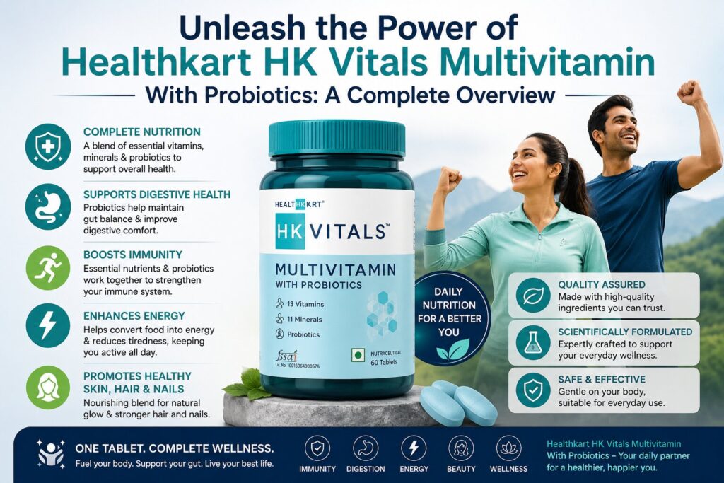 Unleash the Power of Healthkart HK Vitals Multivitamin with Probiotics A Complete Overview