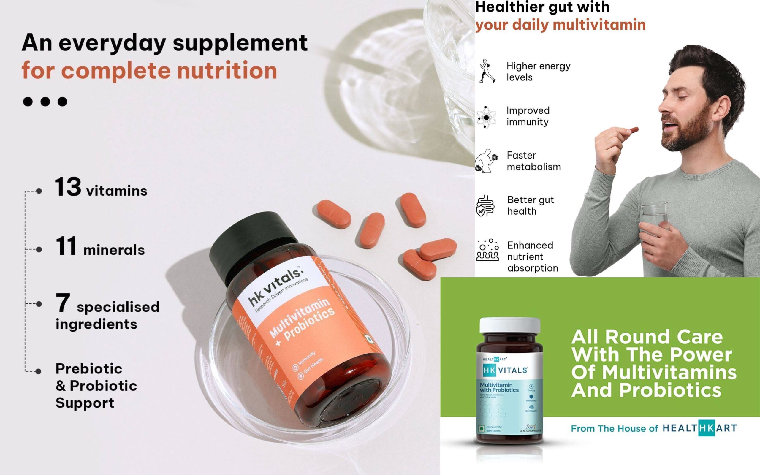 Unleash the Power of Healthkart HK Vitals Multivitamin with Probiotics A Complete Overview